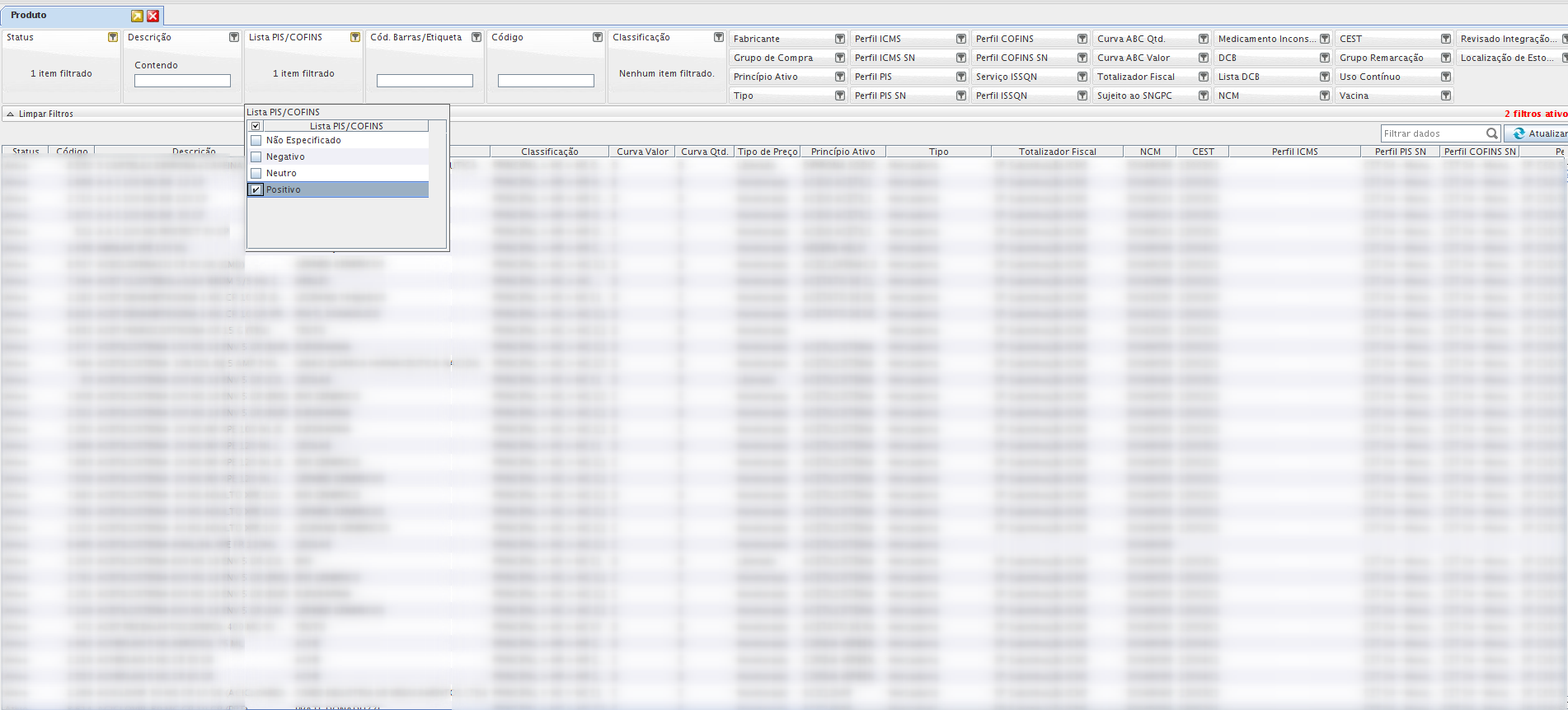 A Pharma Como Visualizar Todos Os Produtos A Lista Pis Cofins